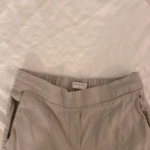 Aritzia Babaton Linen Blend Cropped Trousers